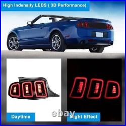 LED Sequential Tail Lights For 2010 2011 2012 2013 2014 Ford Mustang Brake Lamps