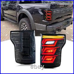 LED Sequential Tail Lights For Ford F-150 F150 Raptor 2015-2020 Rear Lamps