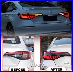 LED Sequential Tail Lights For Honda Civic 11th Gen 2022-2024 Sedan Rear Lamps
