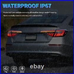 LED Sequential Tail Lights For Honda Civic 11th Gen 2022-2024 Sedan Rear Lamps