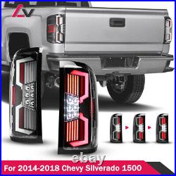 LED Sequential Tail Lights for 2014-18 Chevy Silverado 1500 2500HD 3500HD Lamps