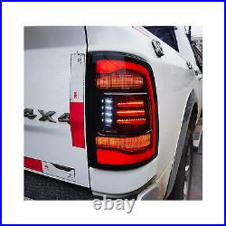 LED Sequential Tail Lights for Dodge Ram 2009-2018 Yellow Turn Signal Rear Lamps