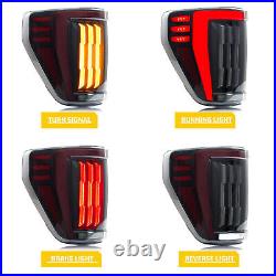 LED Sequential Tail Lights for Ford F-150 F150 XL STX 2021 2022 2023 Rear Lamps