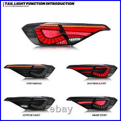 LED Sequential Tail Lights for Honda Civic 11th Gen 2022 2023 Smoke Rear Lamps