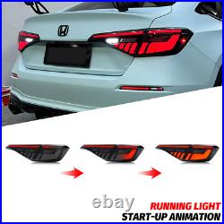 LED Sequential Tail Lights for Honda Civic 11th Gen 2022-2024 Sedan Rear Lamps