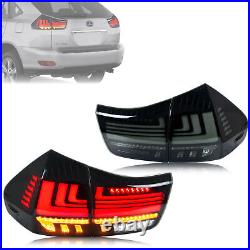 LED Sequential Tail Lights for Lexus RX330 RX350 RX400h 2004-2009 Rear Lamps