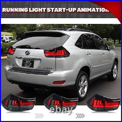 LED Sequential Tail Lights for Lexus RX330 RX350 RX400h 2004-2009 Rear Lamps