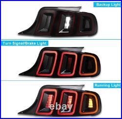 LED Sequential Tube Tail Lights For 2010-2014 Ford Mustang Brake Lamps Red Pair LED Sequential Tube Tail Lights For 2010-2014 Ford Mustang Brake Lamps Red Pair