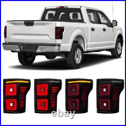LED Sequential Turn Signals Tail Lights For 2015-2020 Ford F-150 F150 Rear Lamps