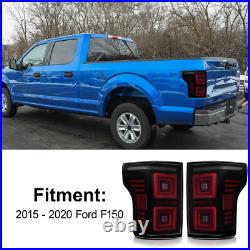LED Sequential Turn Signals Tail Lights For 2015-2020 Ford F-150 F150 Rear Lamps