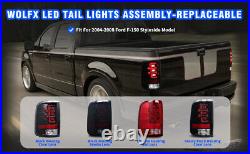 LED Sequential for 2004-2008 Ford F-150 Styleside Tail Lights Brake Rear Lamps