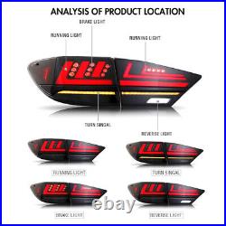 LED Smoke Lamp Tail Lights For Lexus ES250 ES300 ES350 2013 2018 Rear Assembly