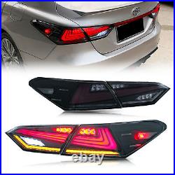 LED Smoke Tail Lights For Toyota Camry 2018-2022 Sequential Animation Rear Lamp
