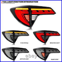 LED Smoke Tail Lights for Honda HR-V 2016-2022 Animation Rear Lamps Assembly