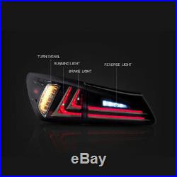 LED Smoked Tail Light For Lexus IS350 IS250 2006-2012 Rear Lamps Assembly 4PCS