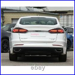 LED Smoked Tail Lights For 2019-2020 Ford Fusion Rear Lamps Assembly Left+Right