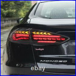 LED Smoked Tail Lights For 2019-2020 Ford Fusion Rear Lamps Assembly Left+Right