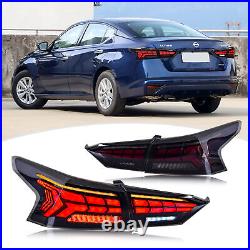 LED Smoked Tail Lights For 2019-2021 Nissan Altima Sequential Start-Up Animation