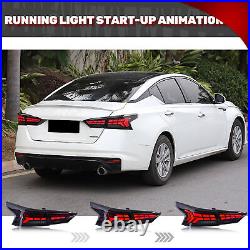 LED Smoked Tail Lights For 2019-2021 Nissan Altima Sequential Start-Up Animation