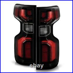LED Smoked Tail Lights For 2019 20-2023 Chevy Silverado 1500 Incandescent Rear