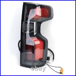 LED Smoked Tail Lights For 2019 20-2023 Chevy Silverado 1500 Incandescent Rear