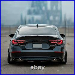 LED Smoked Tail Lights For Honda Accord 2018-2020 withStart-Up Animation Rear Lamp