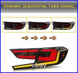 LED Smoked Tail Lights For Honda Accord 2018-2020 withStart-Up Animation Rear Lamp
