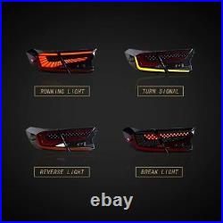 LED Smoked Tail Lights For Honda Accord 2018-2020 withStart-Up Animation Rear Lamp