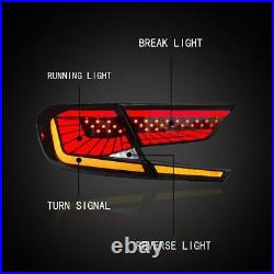 LED Smoked Tail Lights For Honda Accord 2018-2020 withStart-Up Animation Rear Lamp