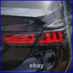 LED Smoked and Red Tail Lights For Toyota Camry 2019- 2021 Rear Lamps