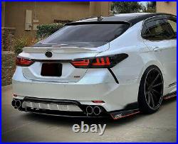 LED Smoked and Red Tail Lights For Toyota Camry 2019- 2021 Rear Lamps