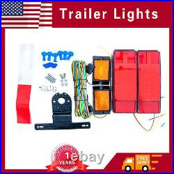 LED Submersible Trailer Tail Light Kit, 12V LED Utility Trailer Lights Waterproof