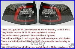 LED TAIL LIGHTS for Holden Commodore Wagon VE VF & HSV E and Gen-F Series 1 & 2