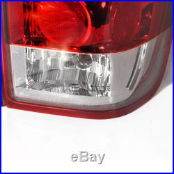 LED Tail Brake Lights Red Lens Pair For 2004-2013 Nissan Titan