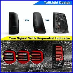 LED Tail Light Assembly for Dodge Ram 1500 2500 2009-2018 Sequential Rear Lamps