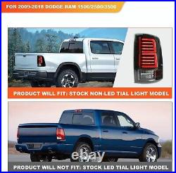 LED Tail Light Assembly for Dodge Ram 1500 2500 2009-2018 Sequential Rear Lamps
