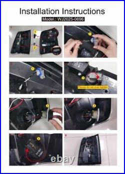LED Tail Light Assembly for Dodge Ram 1500 2500 2009-2018 Sequential Rear Lamps