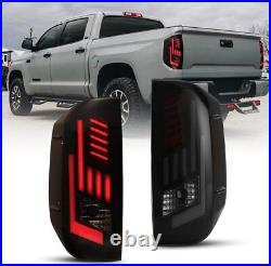 LED Tail Light For 2014-2021 Toyota Tundra Black Smoke DRL Rear Sequential Brake