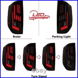 LED Tail Light For 2014-2021 Toyota Tundra Black Smoke DRL Rear Sequential Brake