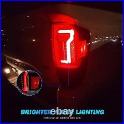 LED Tail Light for 2016-2023 Toyota Tacoma Grey DRL Light Rear Brake Lamps Pair