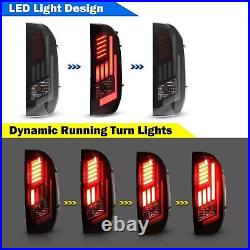 LED Tail Lights Assembly Fit for 2014-2021 Toyota Tundra Pickup Smoked Lens Pair