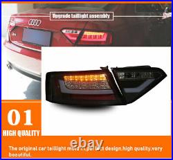 LED Tail Lights Assembly For Audi A5 2008-2016 Dark/Red Replace OEM Rear lights
