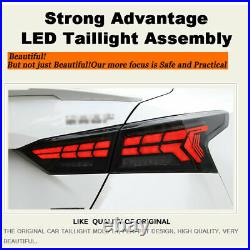 LED Tail Lights Assembly For Nissan Altima 2019-2021 Black LED Rear Lamp Dynamic