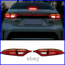 LED Tail Lights Assembly For Toyota US Corolla 2020-2021 Red Replace Rear lights
