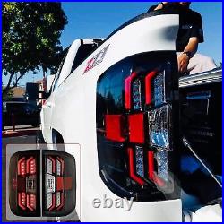 LED Tail Lights Assembly Pair For 2014-2018 Chevy Silverado 1500 2500 HD 3500 HD