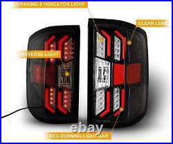 LED Tail Lights Assembly Pair For 2014-2018 Chevy Silverado 1500 2500 HD 3500 HD