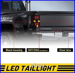 LED Tail Lights Assembly Pair For 2014-2018 Chevy Silverado 1500 2500 HD 3500 HD
