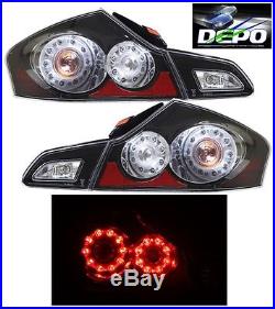 LED Tail Lights BLACK DEPO Fits 07-13 Infiniti G35 G37 11-12 G25 2015+ Q40 SEDAN