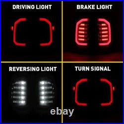 LED Tail Lights Black Smoke For 2014-2018 Chevy Silverado 1500 2500 HD 3500 HD