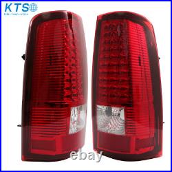 LED Tail Lights Brake Lamp For 2003-06 Chevy Silverado 1500 2500 Red Left+Right